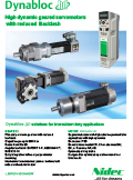 High dynamic geared servomotors with reduced backlash