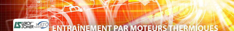 Entraînement par moteur thermique