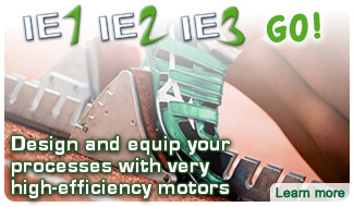 Design and equip your processes with very high-efficiency motors